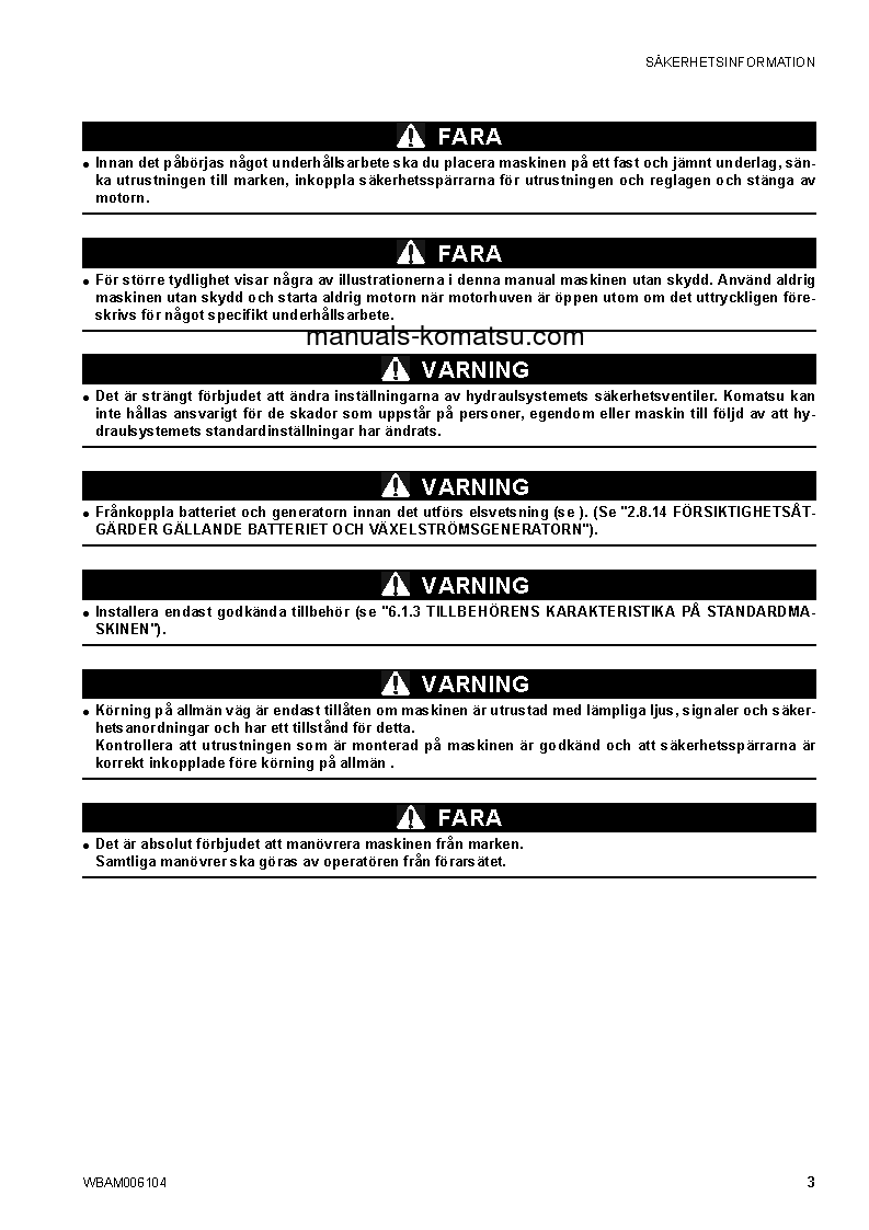 Protected: CK20-1(ITA) S/N F00271-UP Operation manual (Swedish)