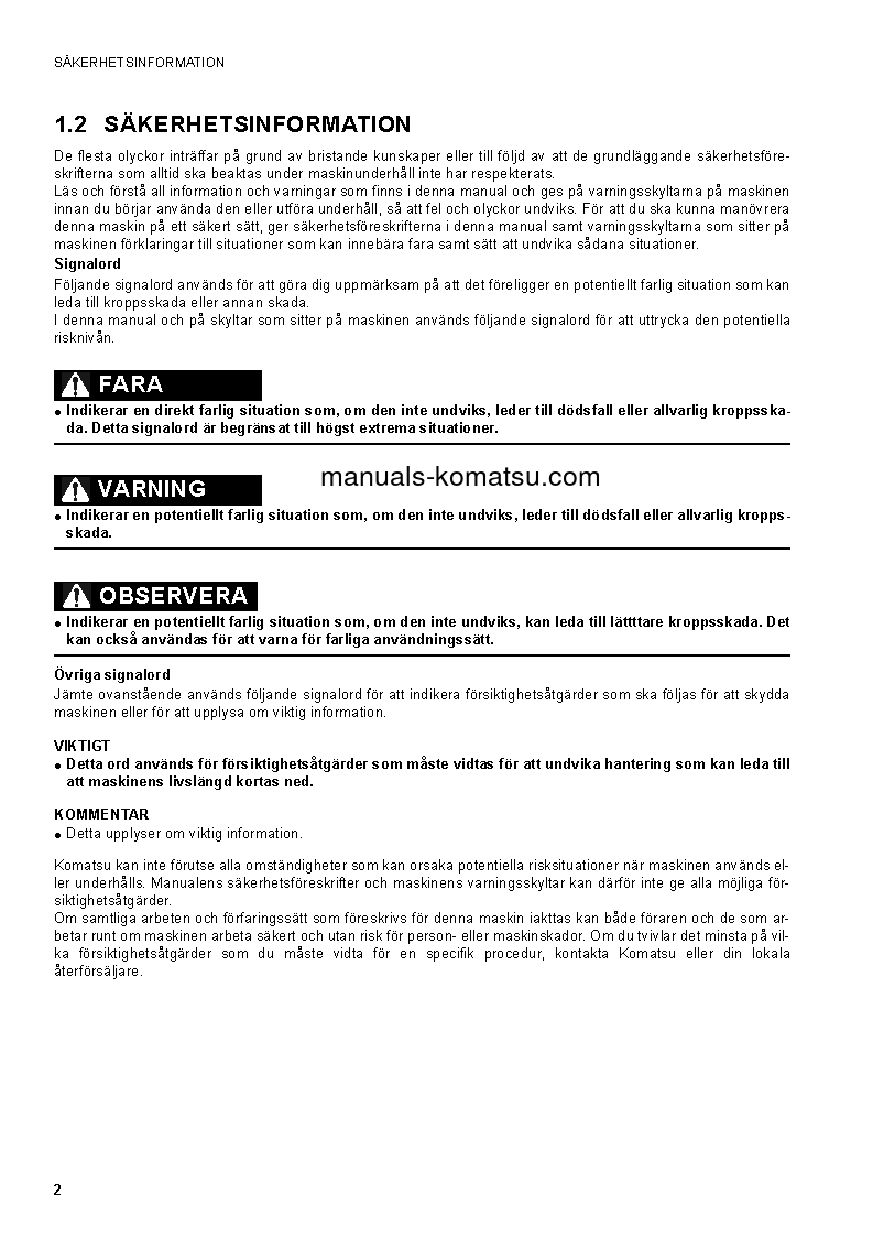 Protected: CK30-1(ITA) S/N F00003-F00187 Operation manual (Swedish)