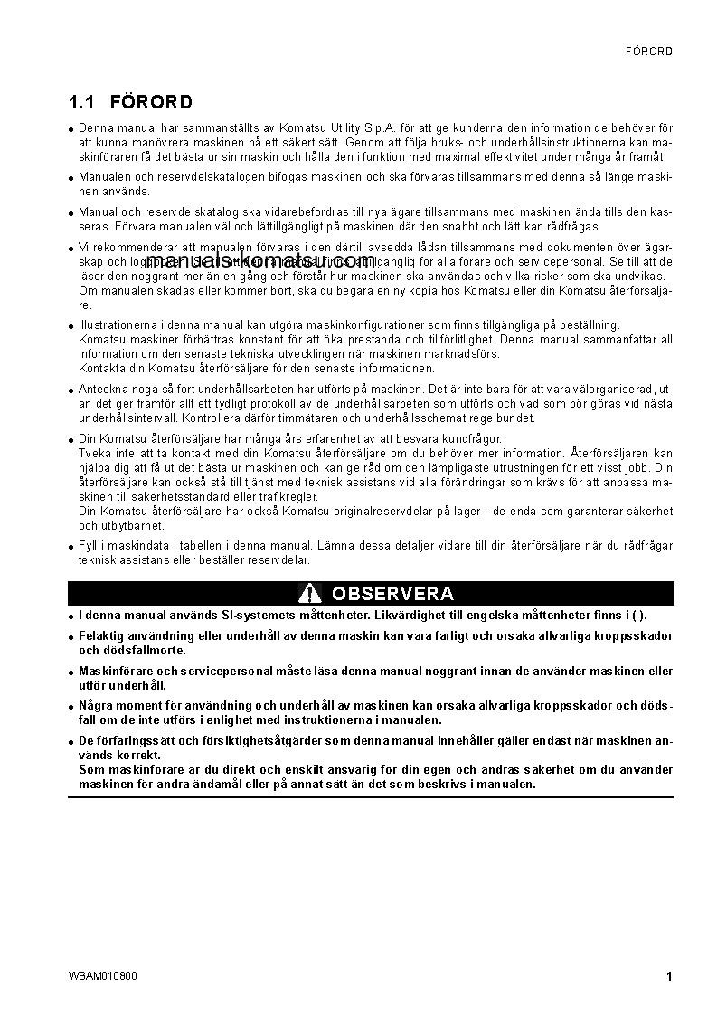 Protected: SK1020-5(ITA)-TURBO S/N F00678-UP Operation manual (Swedish)