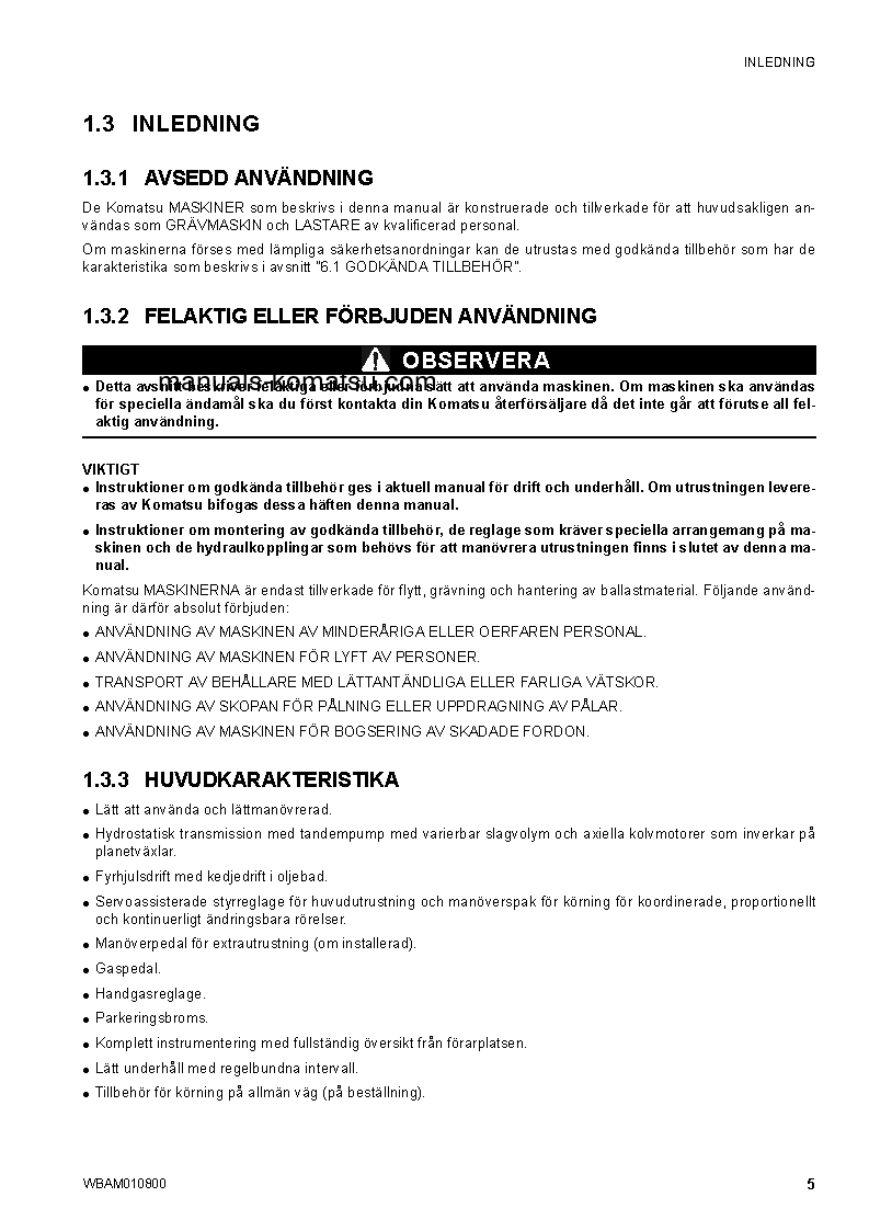 Protected: SK1020-5(ITA)-TURBO S/N F00678-UP Operation manual (Swedish)