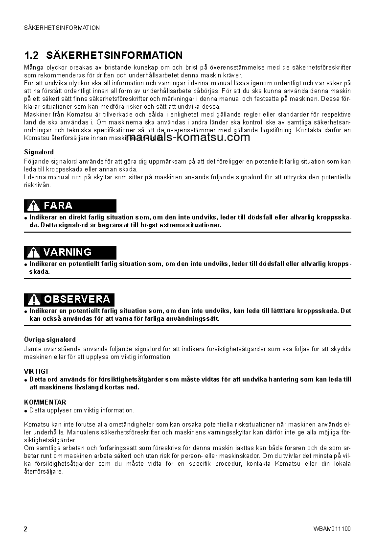 Protected: CK25-1(ITA) S/N F00092-UP Operation manual (Swedish)