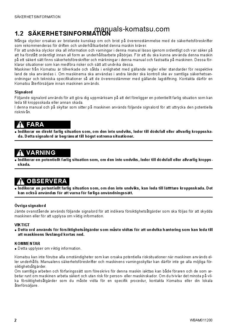 Protected: CK30-1(ITA) S/N F00211-UP Operation manual (Swedish)