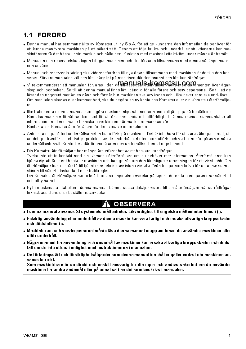 Protected: CK35-1(ITA) S/N F00106-UP Operation manual (Swedish)