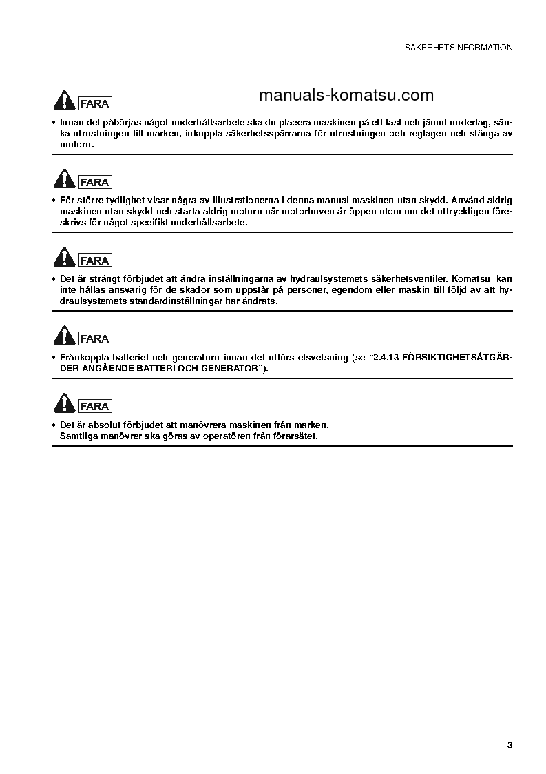 Protected: PC09-1(ITA) S/N 13959-UP Operation manual (Swedish)