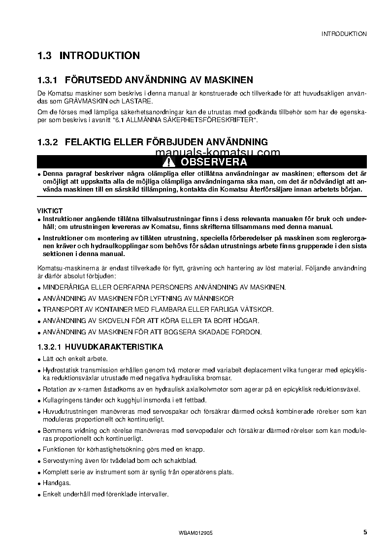 Protected: PC80MR-3(ITA) S/N F00270-UP Operation manual (Swedish)