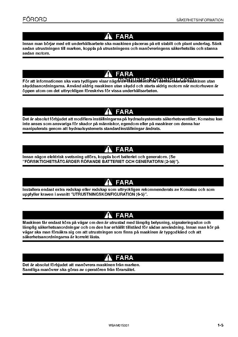 Protected: PW98MR-8(ITA) S/N F80003-UP Operation manual (Swedish)