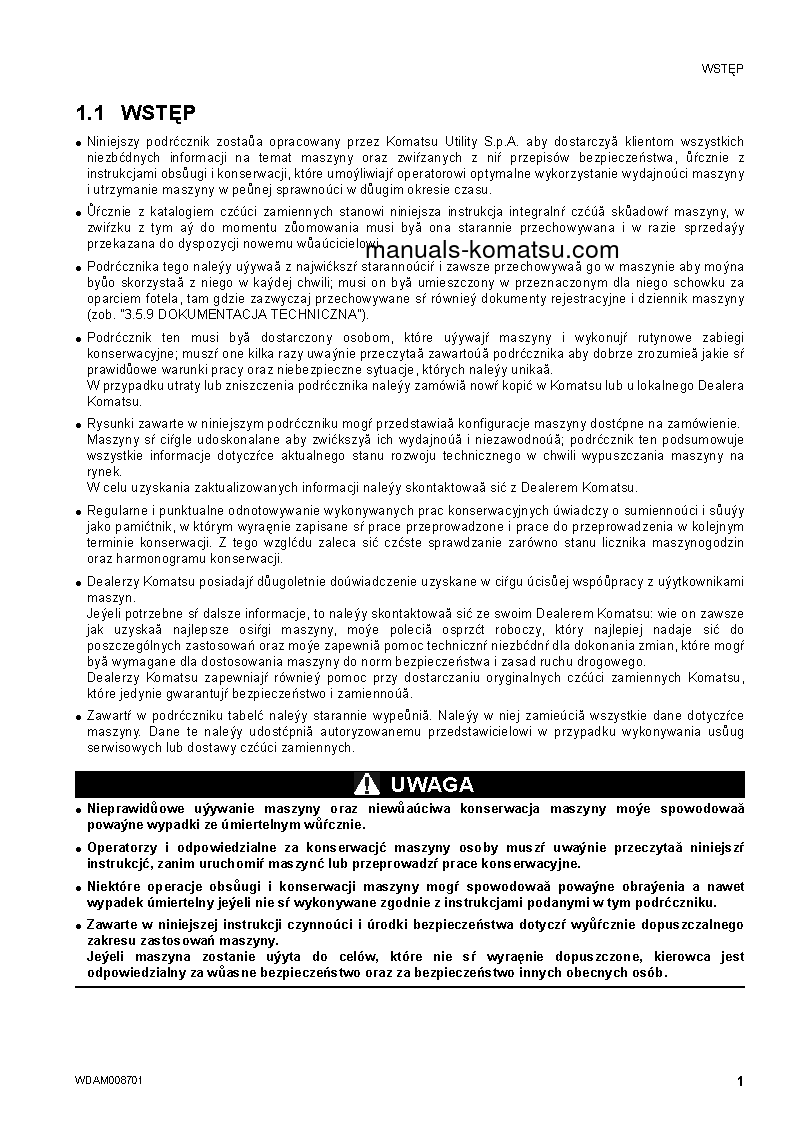 Protected: WB93R-5(ITA)-TIER 3 S/N F60003-UP Operation manual (Polish)