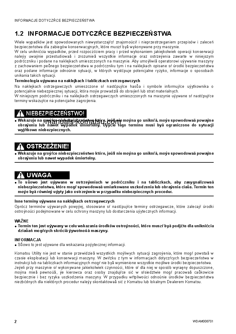 Protected: WB93R-5(ITA)-TIER 3 S/N F60003-UP Operation manual (Polish)