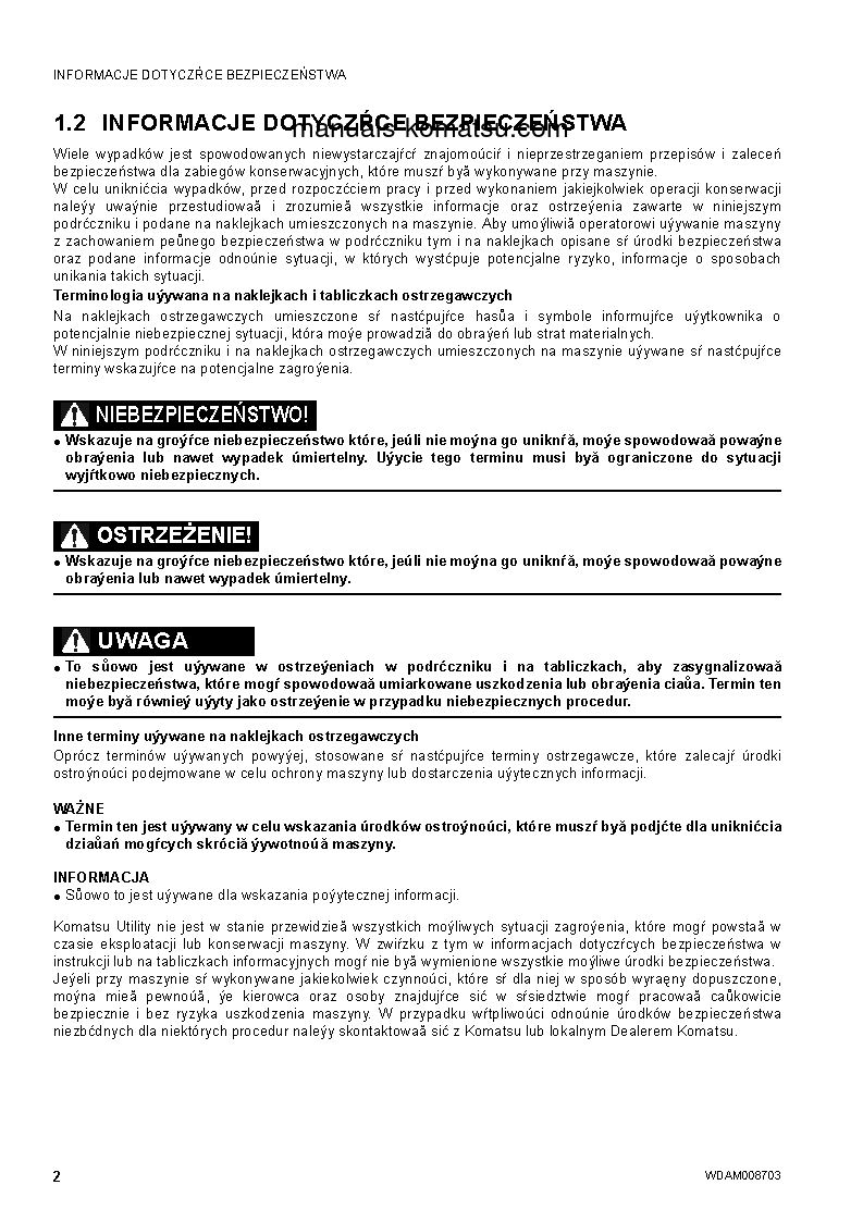 Protected: WB93R-5(ITA)-TIER 3 S/N F61235-UP Operation manual (Polish)