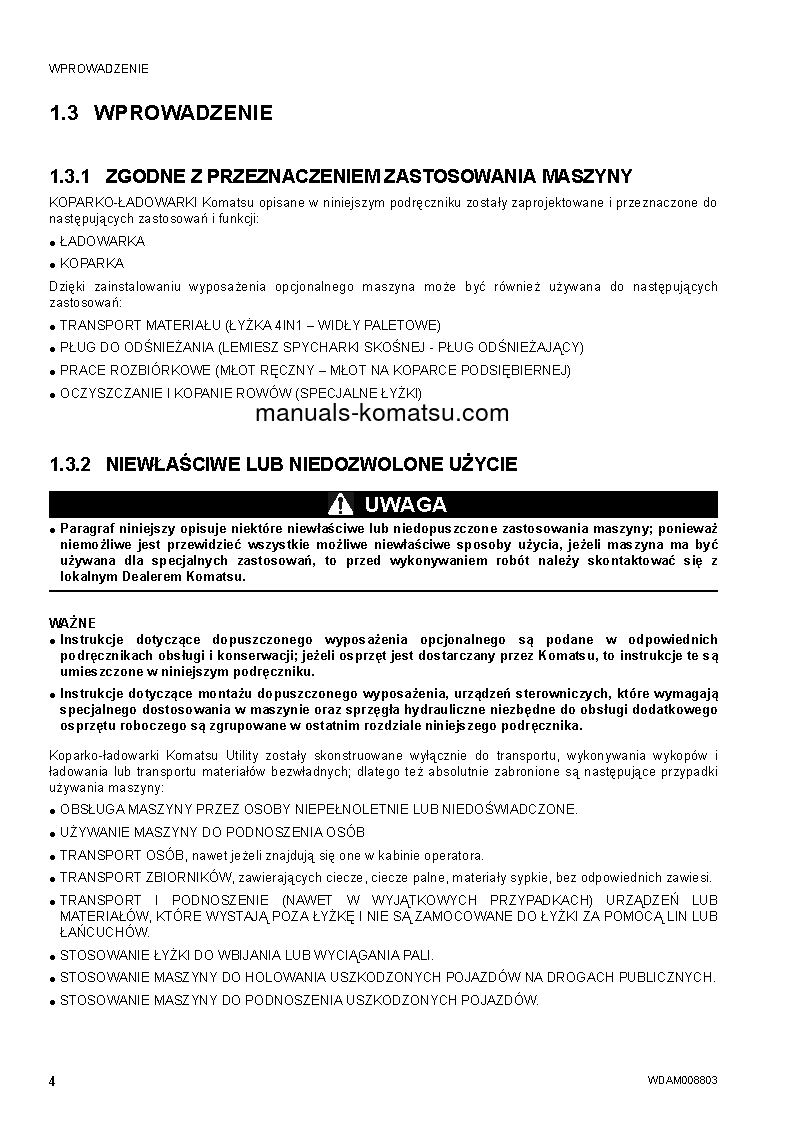 Protected: WB97R-5(ITA)-TIER 3 S/N F80154-UP Operation manual (Polish)