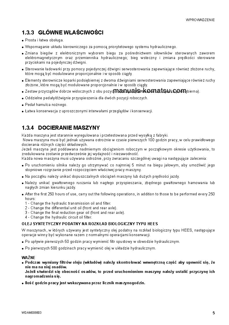 Protected: WB97R-5(ITA)-TIER 3 S/N F80154-UP Operation manual (Polish)