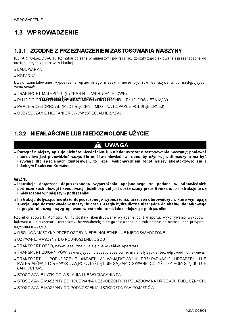 Protected: WB93S-5(ITA)-TIER 3 S/N F20003-UP Operation manual (Polish)