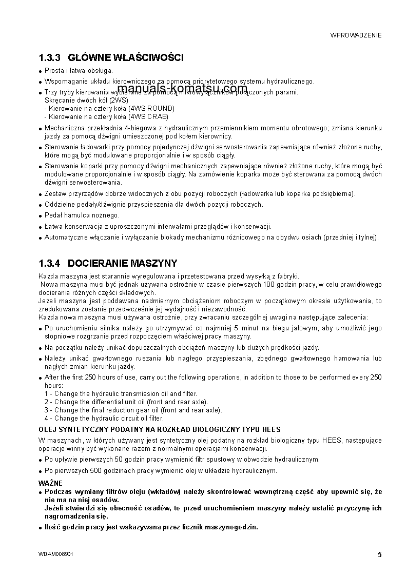 Protected: WB93S-5(ITA)-TIER 3 S/N F20003-UP Operation manual (Polish)
