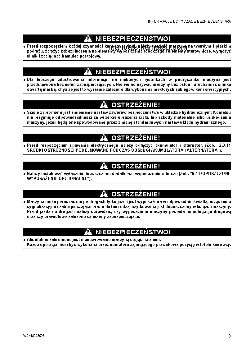Protected: WB93S-5(ITA)-TIER 3 S/N F20426-UP Operation manual (Polish)