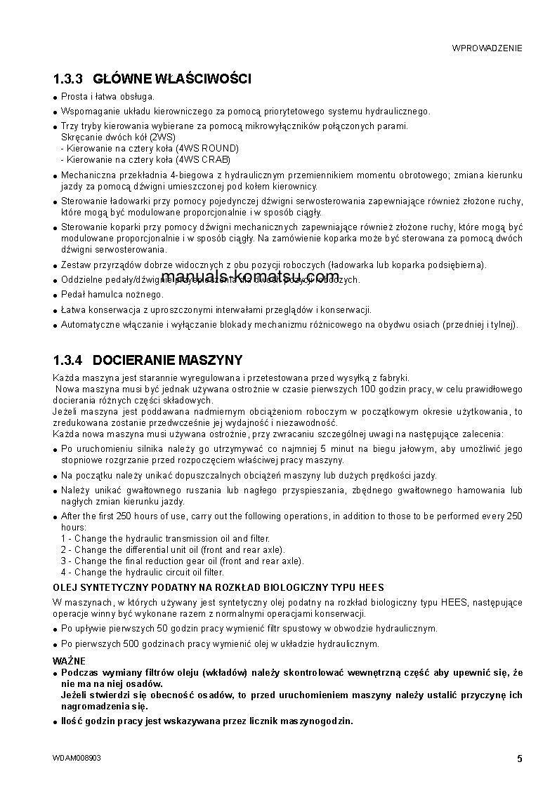 Protected: WB93S-5(ITA)-TIER 3 S/N F20426-UP Operation manual (Polish)