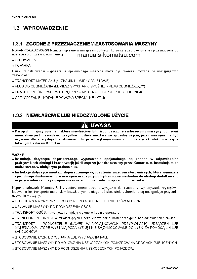 Protected: WB97S-5(ITA)-TIER 3 S/N F30360-UP Operation manual (Polish)