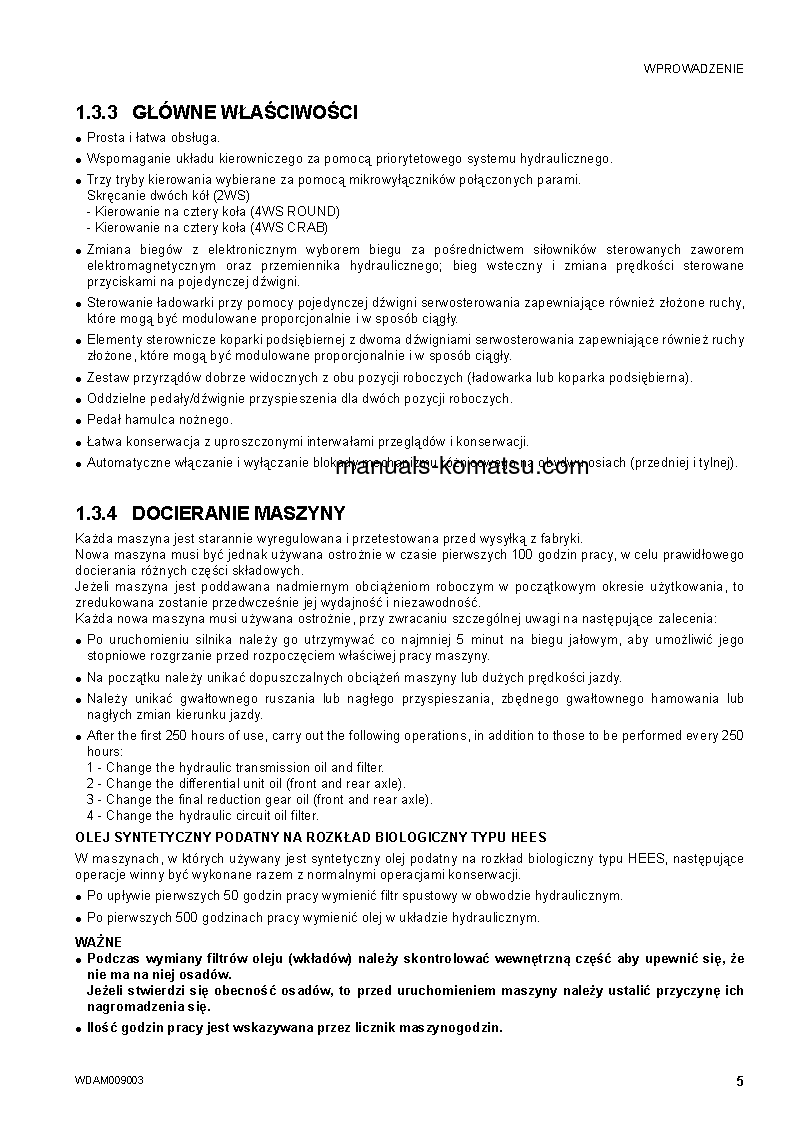 Protected: WB97S-5(ITA)-TIER 3 S/N F30360-UP Operation manual (Polish)