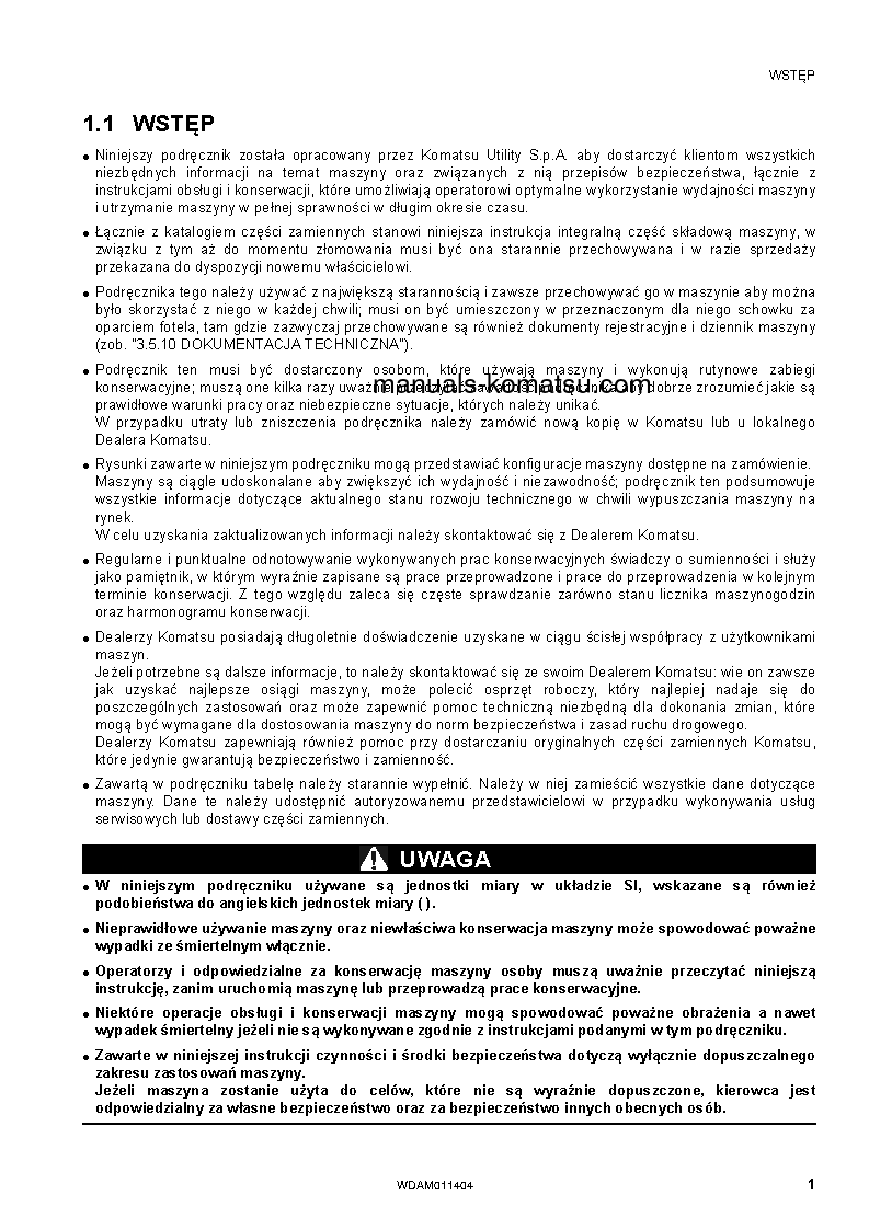 Protected: WB93R-5(ITA)-TIER 3 S/N F63096-UP Operation manual (Polish)