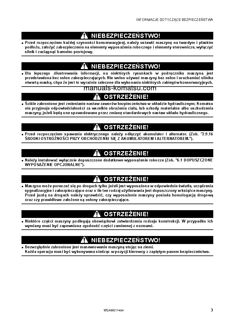 Protected: WB93R-5(ITA)-TIER 3 S/N F63096-UP Operation manual (Polish)