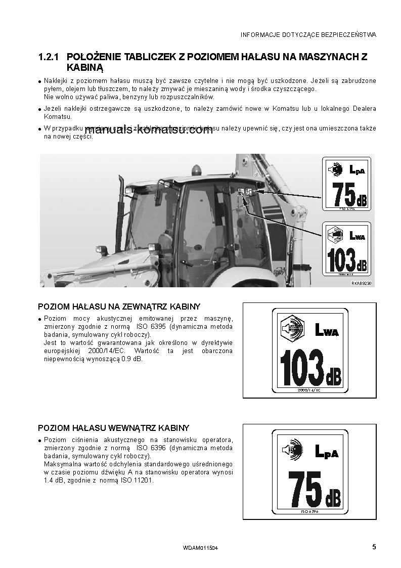 Protected: WB97R-5(ITA)-TIER 3 S/N F80462-UP Operation manual (Polish)