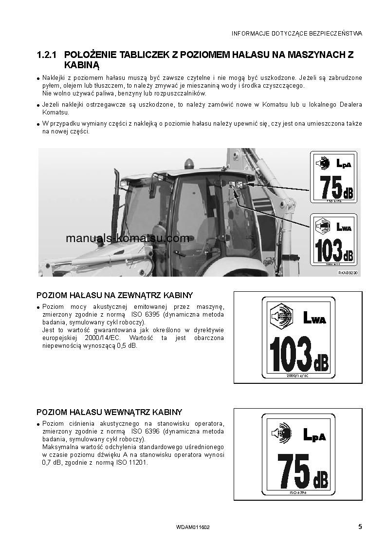 Protected: WB93S-5(ITA)-TIER 3 S/N F21060-UP Operation manual (Polish)