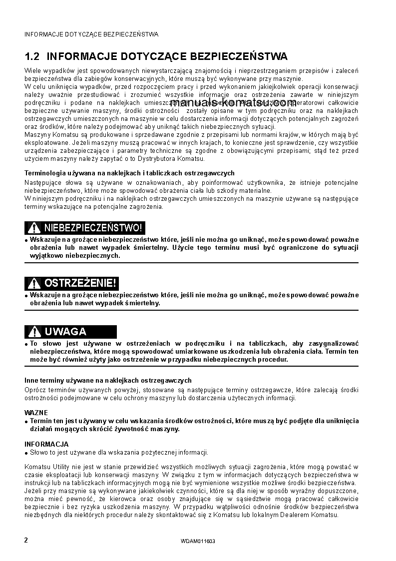 Protected: WB93S-5(ITA)-TIER 3 S/N F21198-UP Operation manual (Polish)