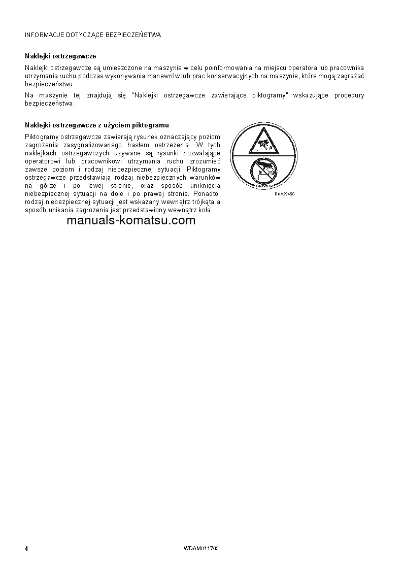 Protected: WB97S-5(ITA)-TIER 3 S/N F30451-UP Operation manual (Polish)