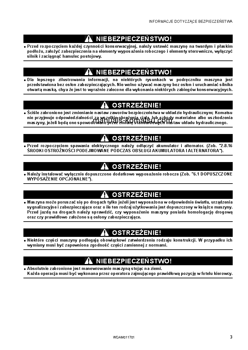 Protected: WB97S-5(ITA)-TIER 3 S/N F30605-F30605 Operation manual (Polish)