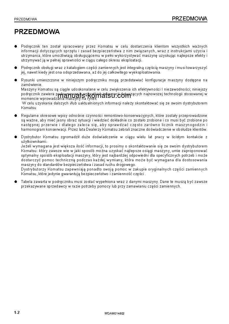 Protected: PC118MR-8(ITA) S/N F00183-UP Operation manual (Polish)