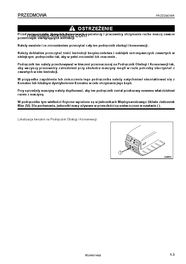 Protected: PC118MR-8(ITA) S/N F00183-UP Operation manual (Polish)