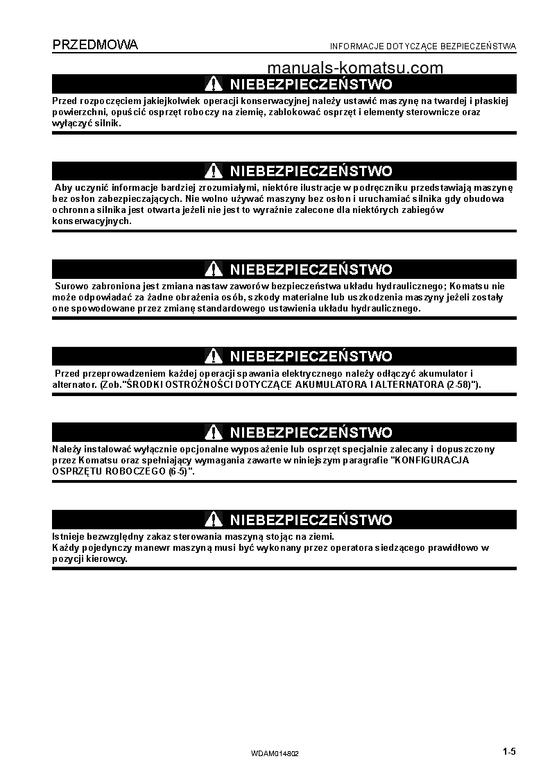 Protected: PC118MR-8(ITA) S/N F00183-UP Operation manual (Polish)