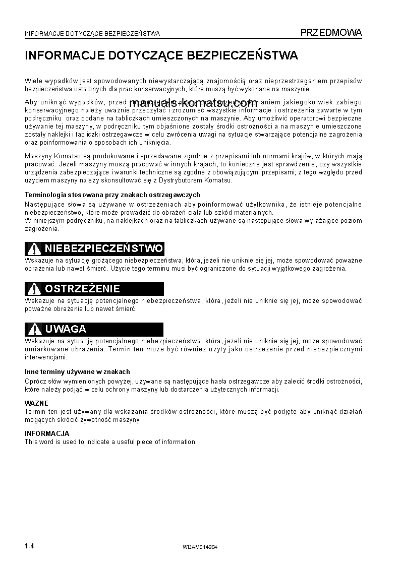 Protected: PW118MR-8(ITA) S/N F00342-UP Operation manual (Polish)