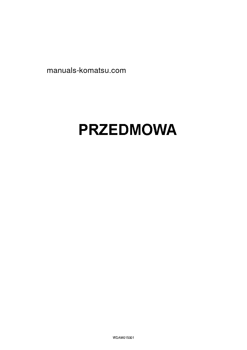 PW98MR-8(ITA) S/N F80003-UP Operation manual (Polish)