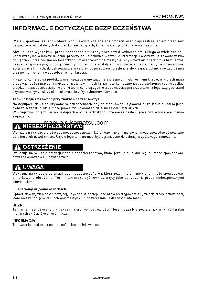 Protected: PW98MR-8(ITA) S/N F80003-UP Operation manual (Polish)