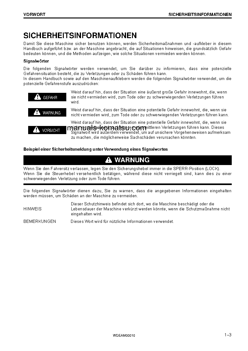 Protected: PC138US-10(ITA) S/N F40003-UP Operation manual (German)