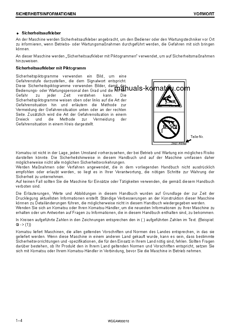 Protected: PC138US-10(ITA) S/N F40003-UP Operation manual (German)
