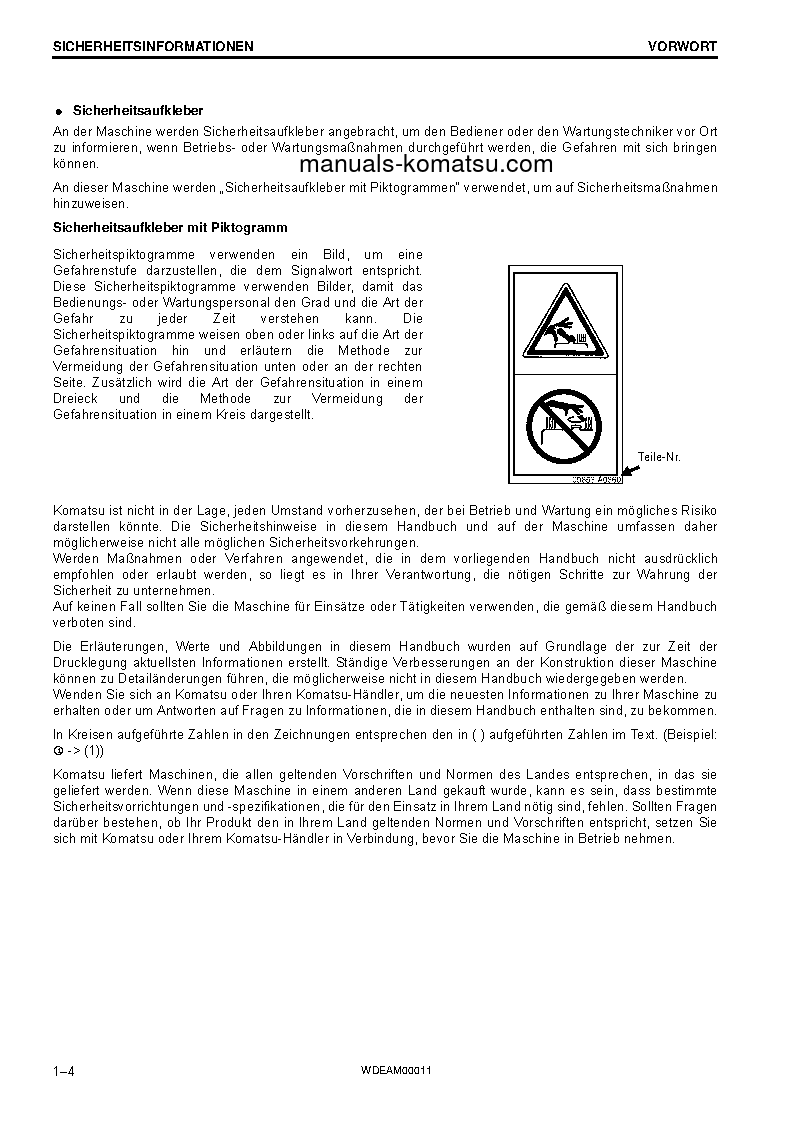 Protected: PC138US-10(ITA) S/N 40001-UP Operation manual (German)