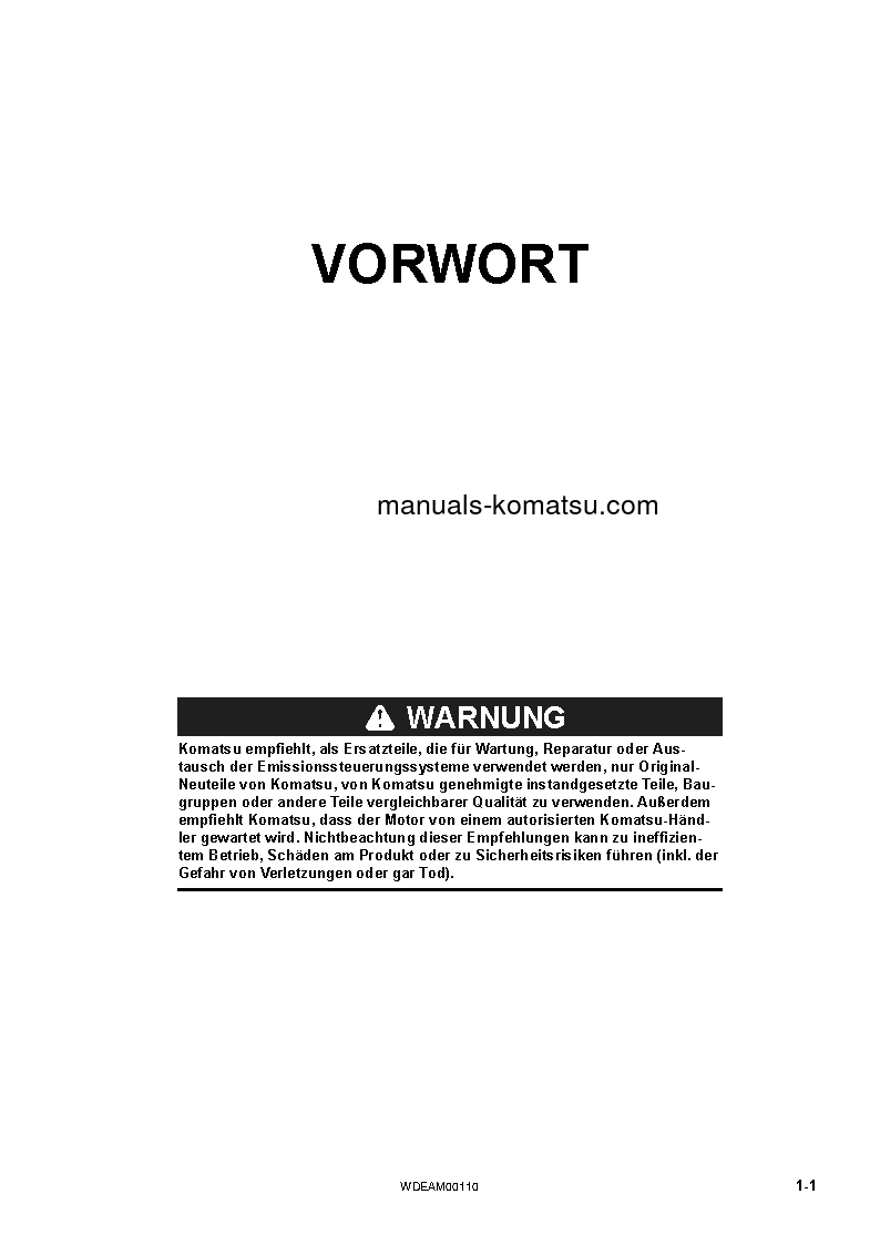 Protected: PC138US-11(ITA) S/N 50001-UP Operation manual (German)