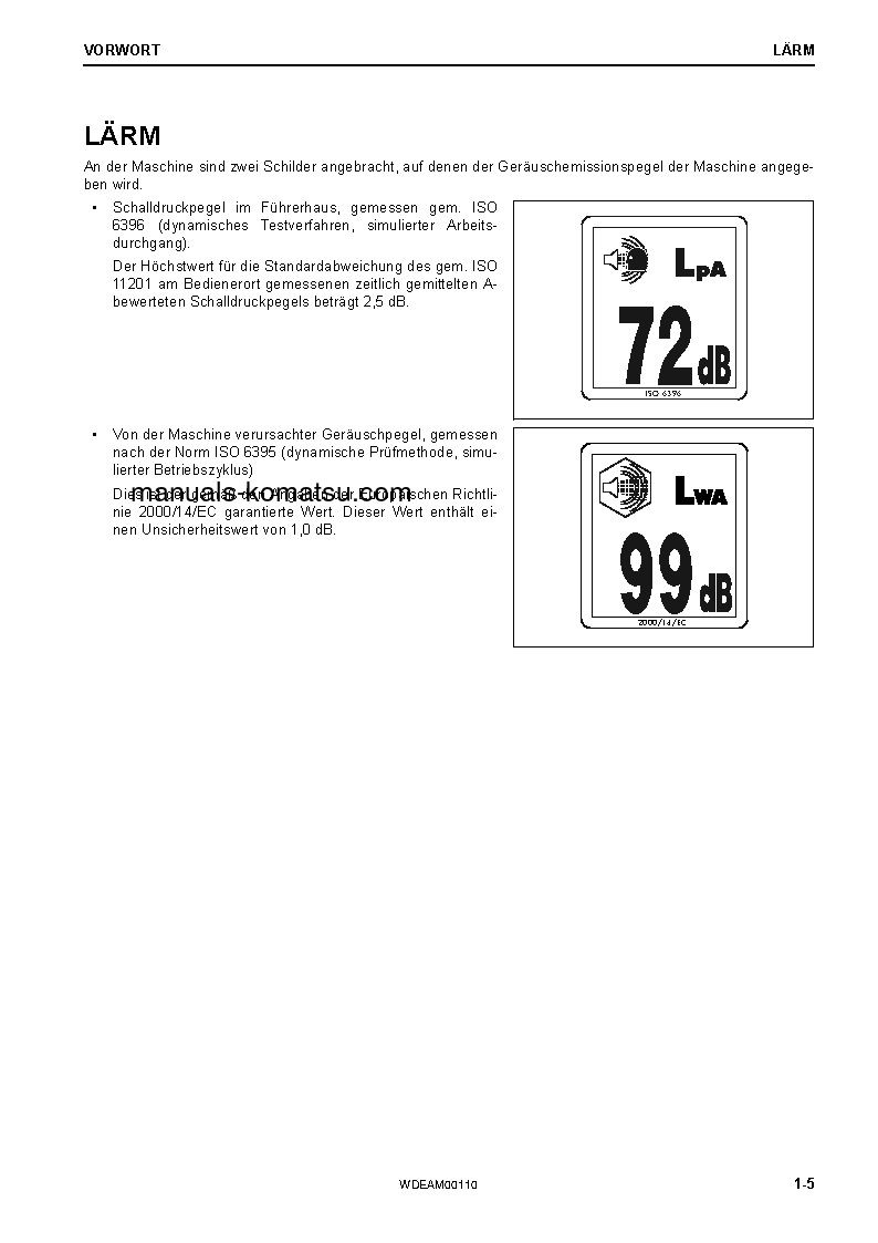 Protected: PC138US-11(ITA) S/N 50001-UP Operation manual (German)