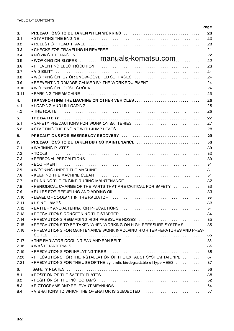 Protected: WB140-2(ITA) S/N 140F11451-140F11530 Operation manual (English)