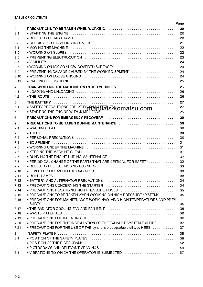 Protected: WB150-2(ITA) S/N 150F10303-UP Operation manual (English)