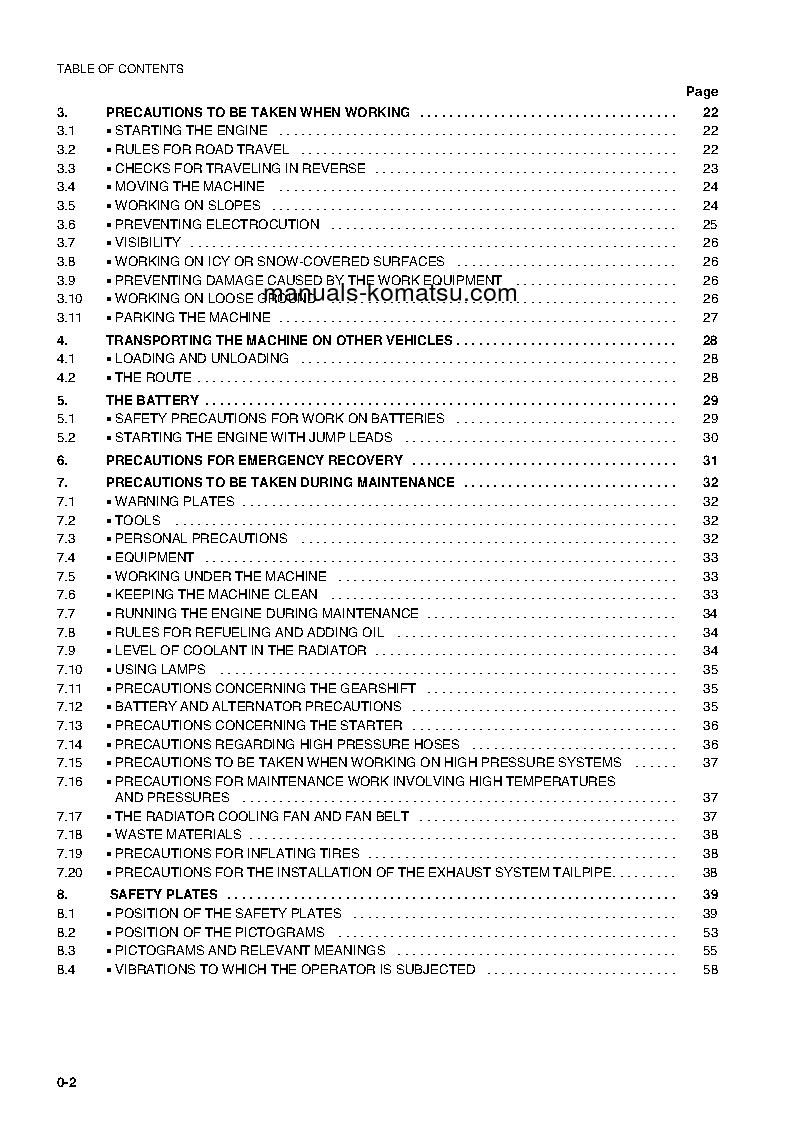 Protected: WB140PS-2(ITA) S/N 140F50001-140F50091 Operation manual (English)