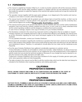 SK1020-5(ITA) S/N 37CF00126-UP Operation manual (English)