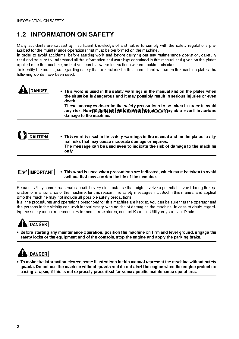 Protected: WB97R-2(ITA) S/N 97F21752-UP Operation manual (English)