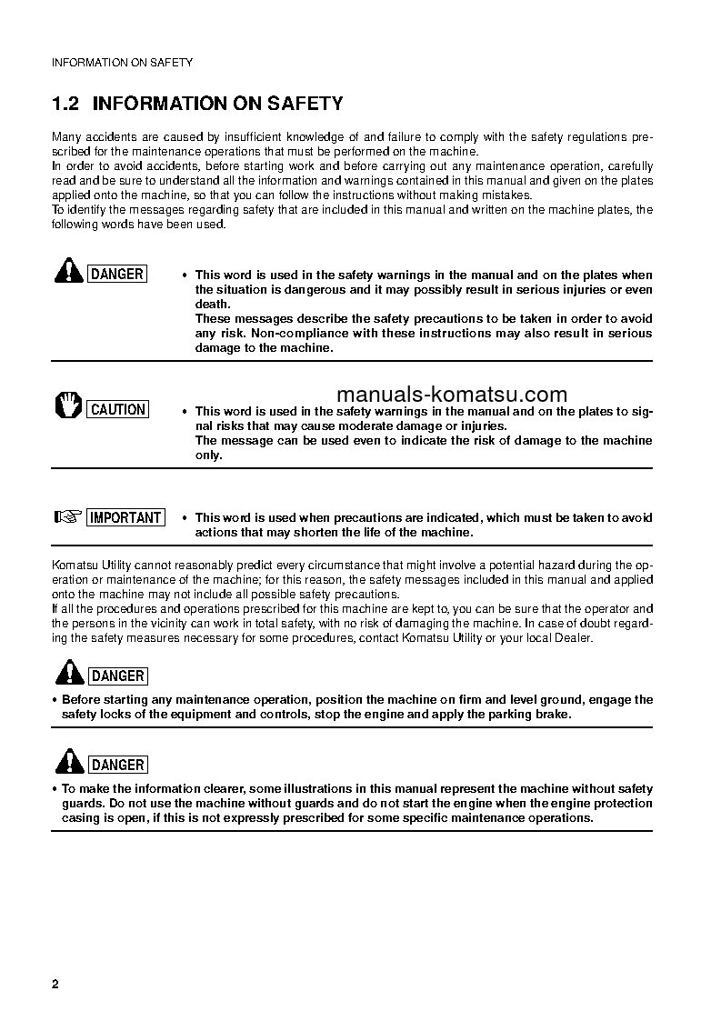 Protected: WB97S-2(ITA) S/N 97SF10431-97SF11204 Operation manual (English)
