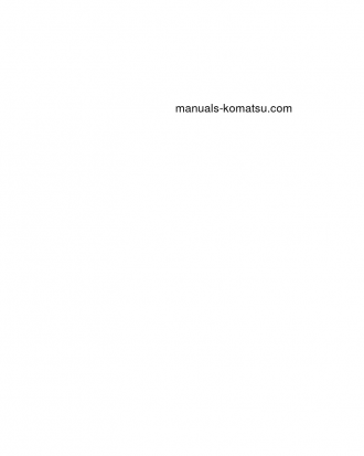 WB97S-2(ITA) S/N 97SF11205-97SF11372 Operation manual (English)