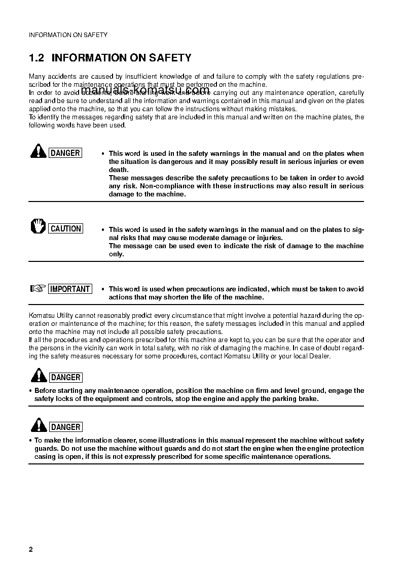 Protected: WB97S-2(ITA) S/N 97SF11205-97SF11372 Operation manual (English)