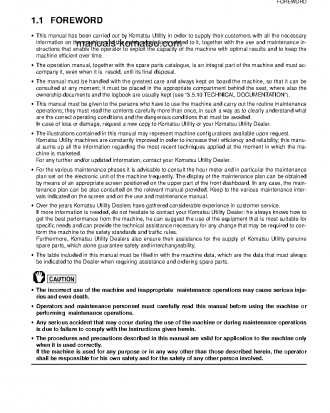 WB97S-2(ITA) S/N 97SF11373-97SF11640 Operation manual (English)