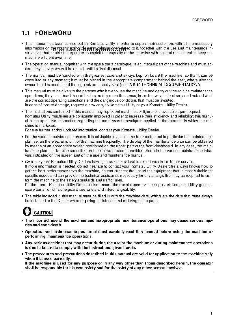 Protected: WB97S-2(ITA) S/N 97SF11373-97SF11640 Operation manual (English)