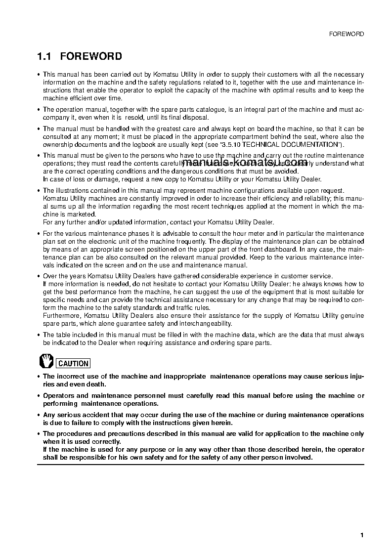 Protected: WB97S-2(ITA) S/N 97SF11641-UP Operation manual (English)